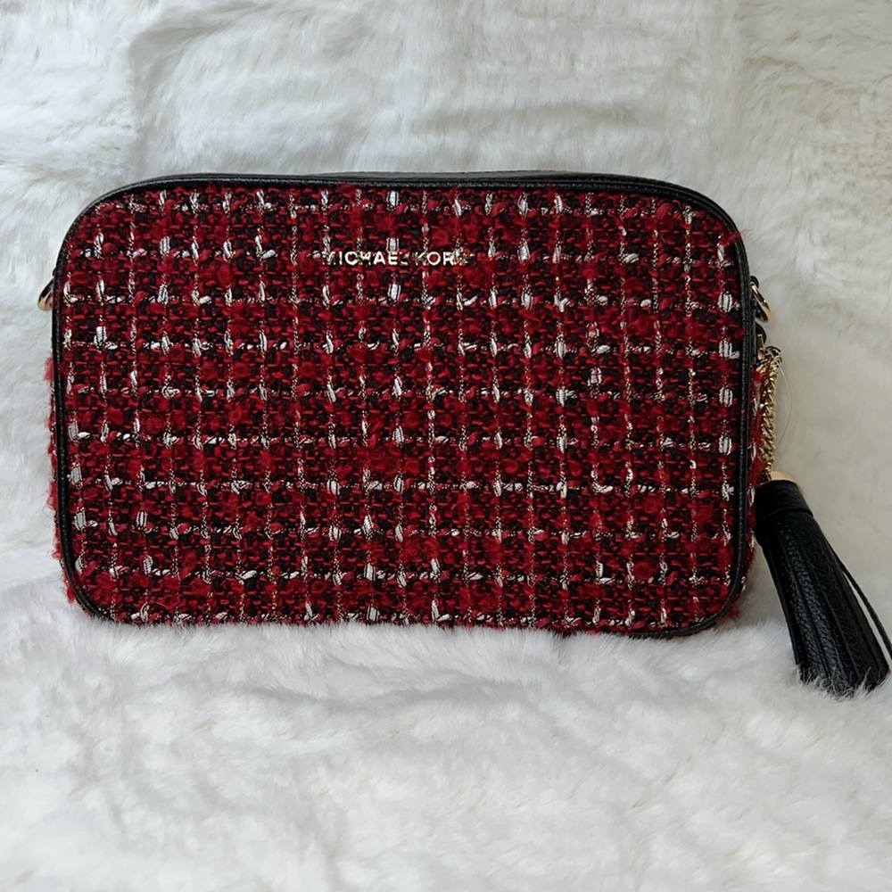 Michael Kors Jet Set Medium Tweed Camera Bag